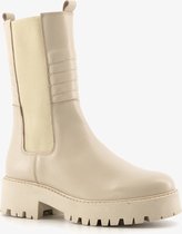 Harper leren dames chelsea boots - Beige - Maat 38 - Echt leer