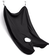 Baardschort Zwart - Beard Cape Black - Baard Schort Voor Scheren Zwart