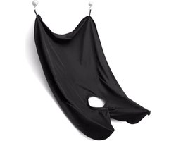 Baardschort Zwart - Beard Cape voor Baardverzorging en Scheren