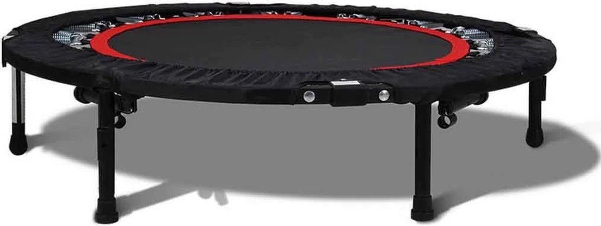 Kanchimi Opvouwbare mini fitness indoor oefening workout rebounder trampoline met handvat, maximale belasting 150 kg (zwart blauw Kanchimi Opvouwbare mini fitness indoor oefening workout rebounder trampoline met handvat, maximale belasting 150 kg (zwart blauw