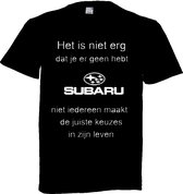 Subaru T-shirt maat XL