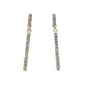 Oorhangers - Strass steentjes - Zilverkleurig - 4.5 Centimeter - Damesdingetjes