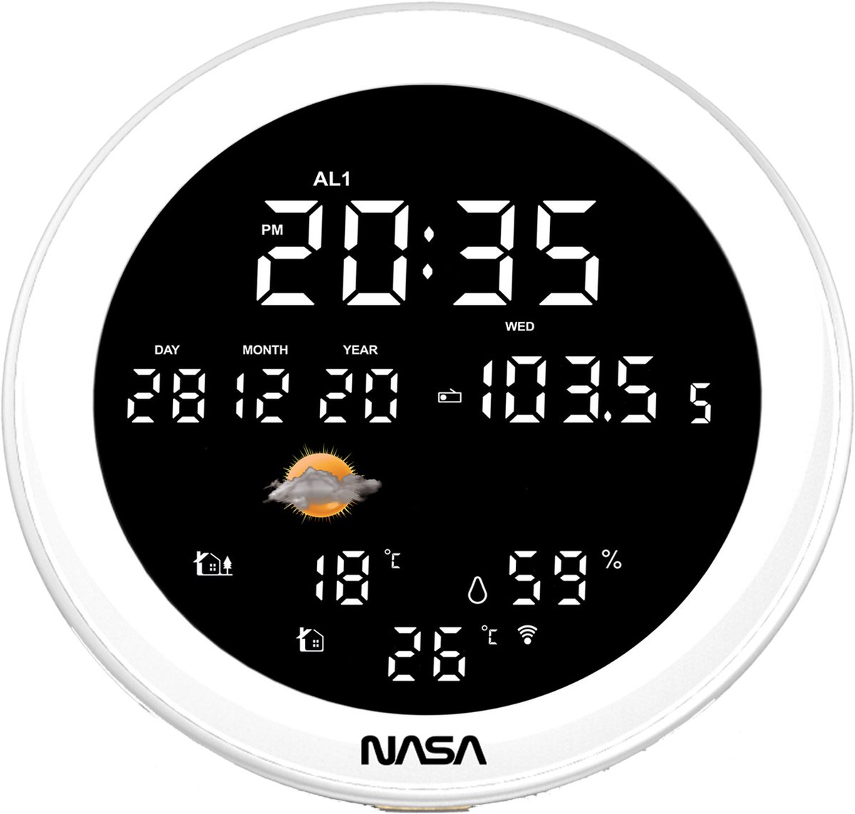 NASA WSP1700 Weerstation kleur hout | Bluetooth Speakers |