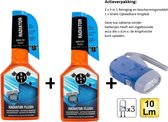 5 in 1 Reiniging en beschermingsmiddel 5 in 1 Radiator Flush 325ml - 2 Stuks + Zaklamp/Knijpkat