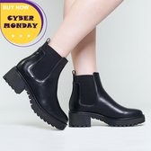 NORAH - dames boots - zwart - enkellaarsjes - blokhak