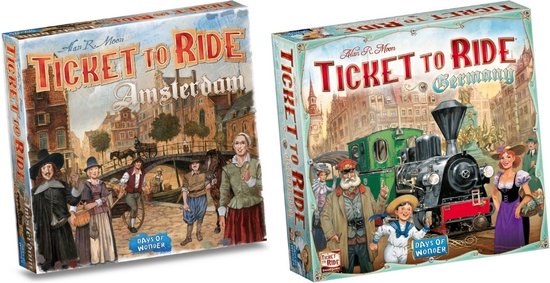 Spellenbundel - Ticket to Ride - 2 Stuks - Uitbreidingen - Amsterdam & Duitsland