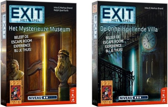 Afbeelding van het spel Spellenbundel - 2 Stuks - Exit - Het Mysterieuze Museum & De Onheilspellende Villa