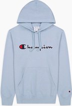 Champion - Hoodie Logo Blauw - Heren - Maat L - Regular-fit