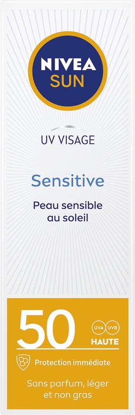 Gezichtszonnecrème Sensitive Nivea (50 ml) (Uniseks) (50 ml)