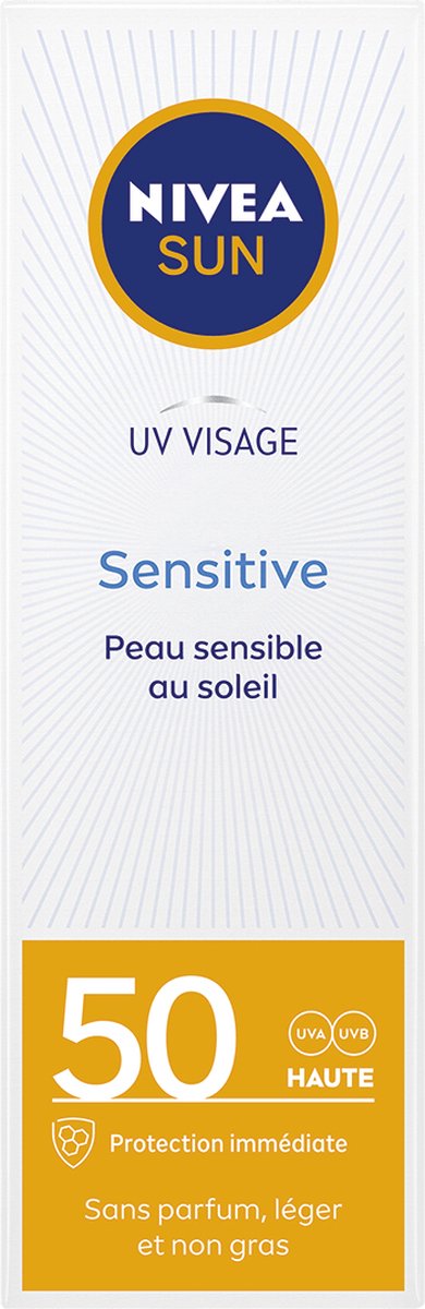 Gezichtszonnecrème Sensitive Nivea (50 ml) (Uniseks) (50 ml