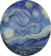 De sterrennacht, Vincent van Gogh - Foto op Dibond - ⌀ 30 cm