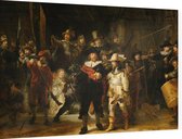 De Nachtwacht, Rembrandt van Rijn - Foto op Dibond - 90 x 60 cm