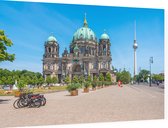 De Berlijn kathedraal en TV-toren van het Alexanderplein - Foto op Dibond - 60 x 40 cm
