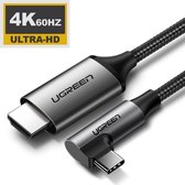 UGREEN USB-C naar HDMI Adapter 4K@60Hz 2M Kabel Macbook/iPad Pro Thunderbolt 3
