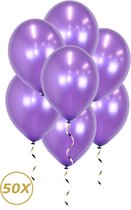 Ballons à l'hélium violets décoration d'anniversaire décoration de Fête Ballon métallique violet Décoration' halloween - 50 pièces