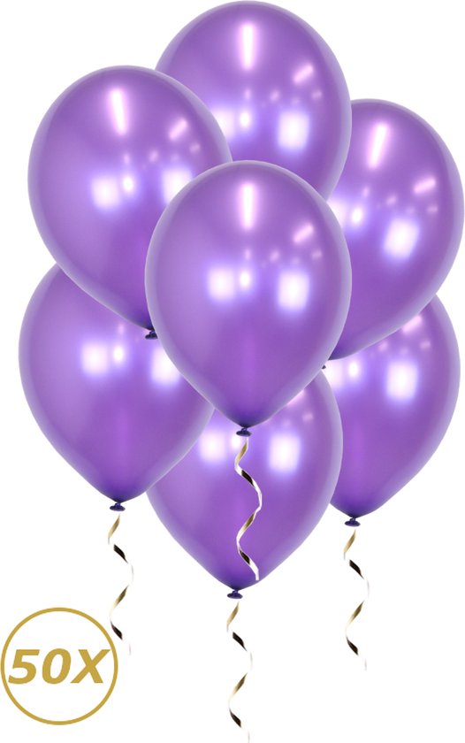 Paarse Helium Ballonnen Verjaardag Versiering Feest Versiering Ballon Metallic Paars Halloween Decoratie - 50 Stuks