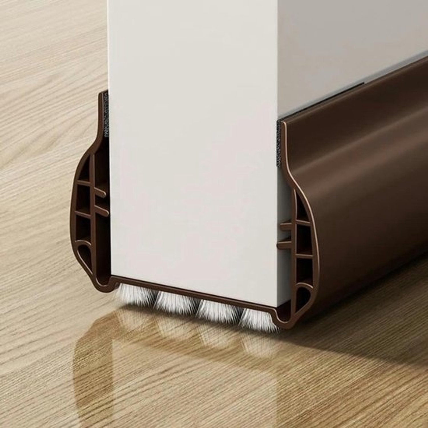 Deurtochtstrip - Isolatiestrip - Houdt tocht tegen - Stof- en geluidsisolatie - 93 cm - Zwart