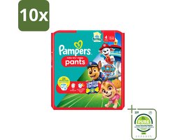 10 x Pampers – Luierbroekjes – Baby Dry Pants Paw Patrol Maat 4 – 25 Luiers - Grootverpakking - Vaatwasstrips - Baby Luier - Luierbroek - Droge Luier - Luier Voor Baby - Luier Broek