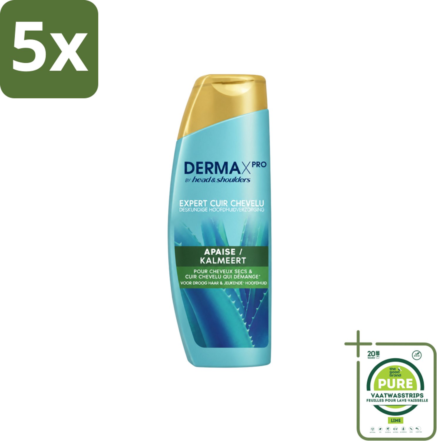 5 x Head & Shoulders - Shampoo - DermaXpro - Kalmeert - 225ml - Grootverpakking - Vaatwasstrips - Kwaliteit - Prijs - Beschikbaarheid - Levering - Betrouwbaarheid