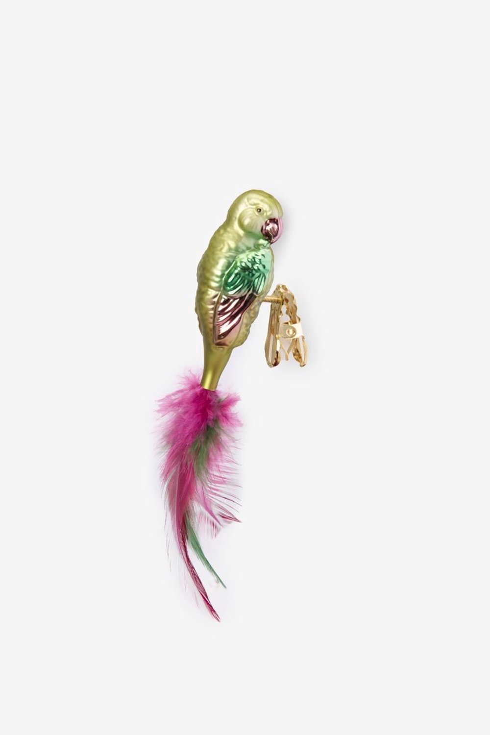 Sissy-Boy Multicolour kerst ornament papegaai met clip