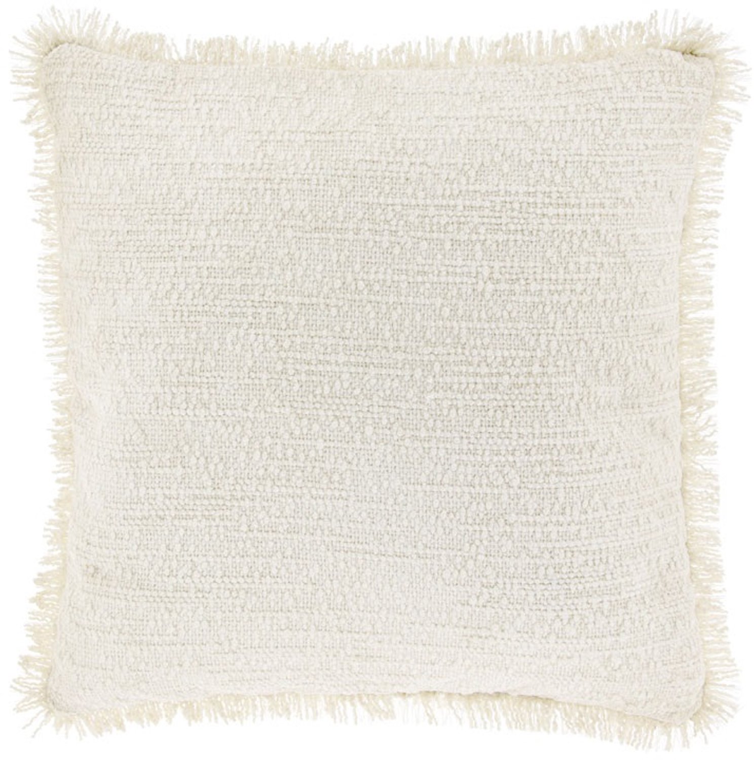 Unique Living Sierkussen Amy - dove white - 45x45cm Wit