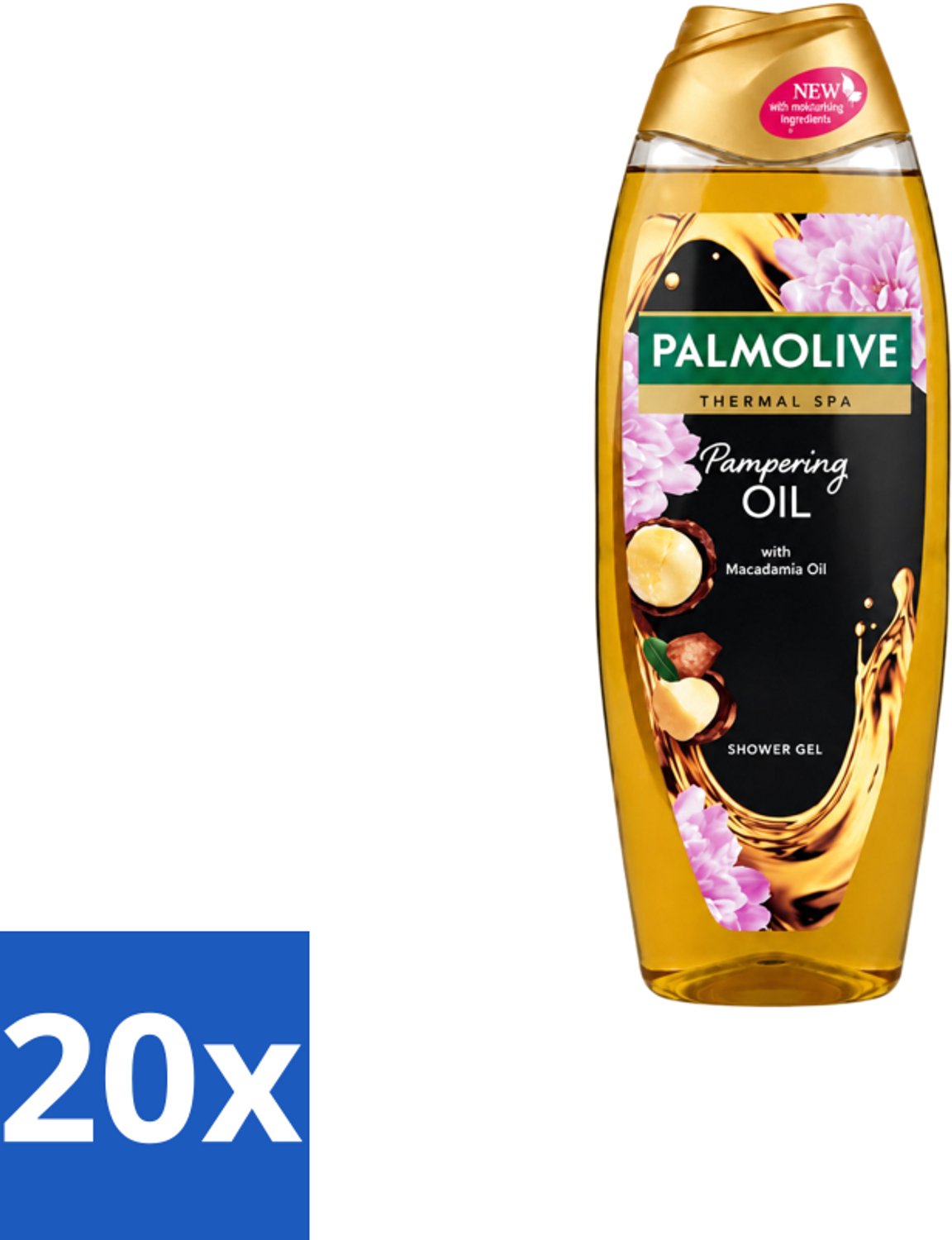 20 x Palmolive – Douchegel – Thermal Pampering Oil – 650 ml - Voordeelverpakking - 20 stuks