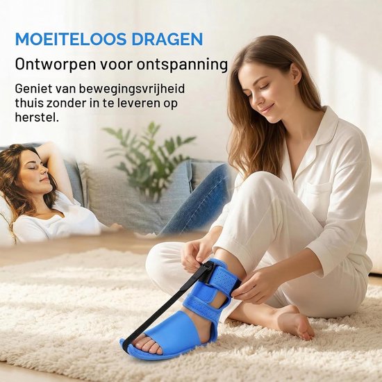Nachtspalk voor Plantar Fasciitis, 1 Paar Verstelbare Steunbandage voor Hielspoor en Voetpijn, Geschikt voor Dag- en Nachtgebruik — afbeelding 4