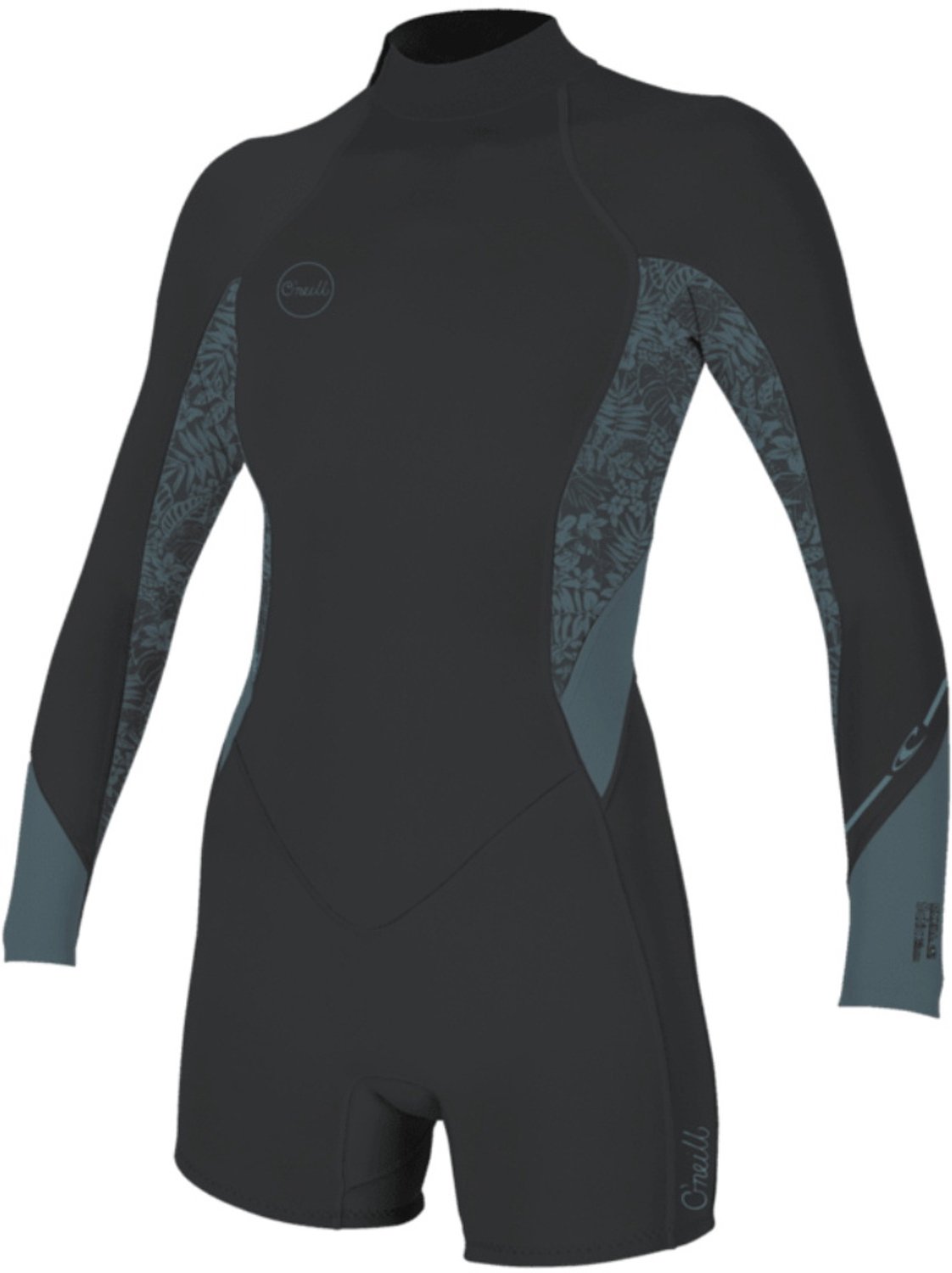 2026 O'Neill Dames Bahia 2/1mm Rug Ritssluiting Lange Mouwen Lentepak