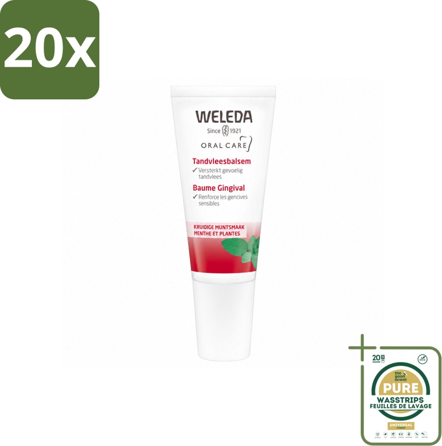 20 x WELEDA - Tandvleesbalsem - 30 ml - Wasstrips - Tandvleesbalsem - Tandvlees Verzachten - Tandvlees Versterken - Natuurlijke Tandzorg - Tandvleesproblemen