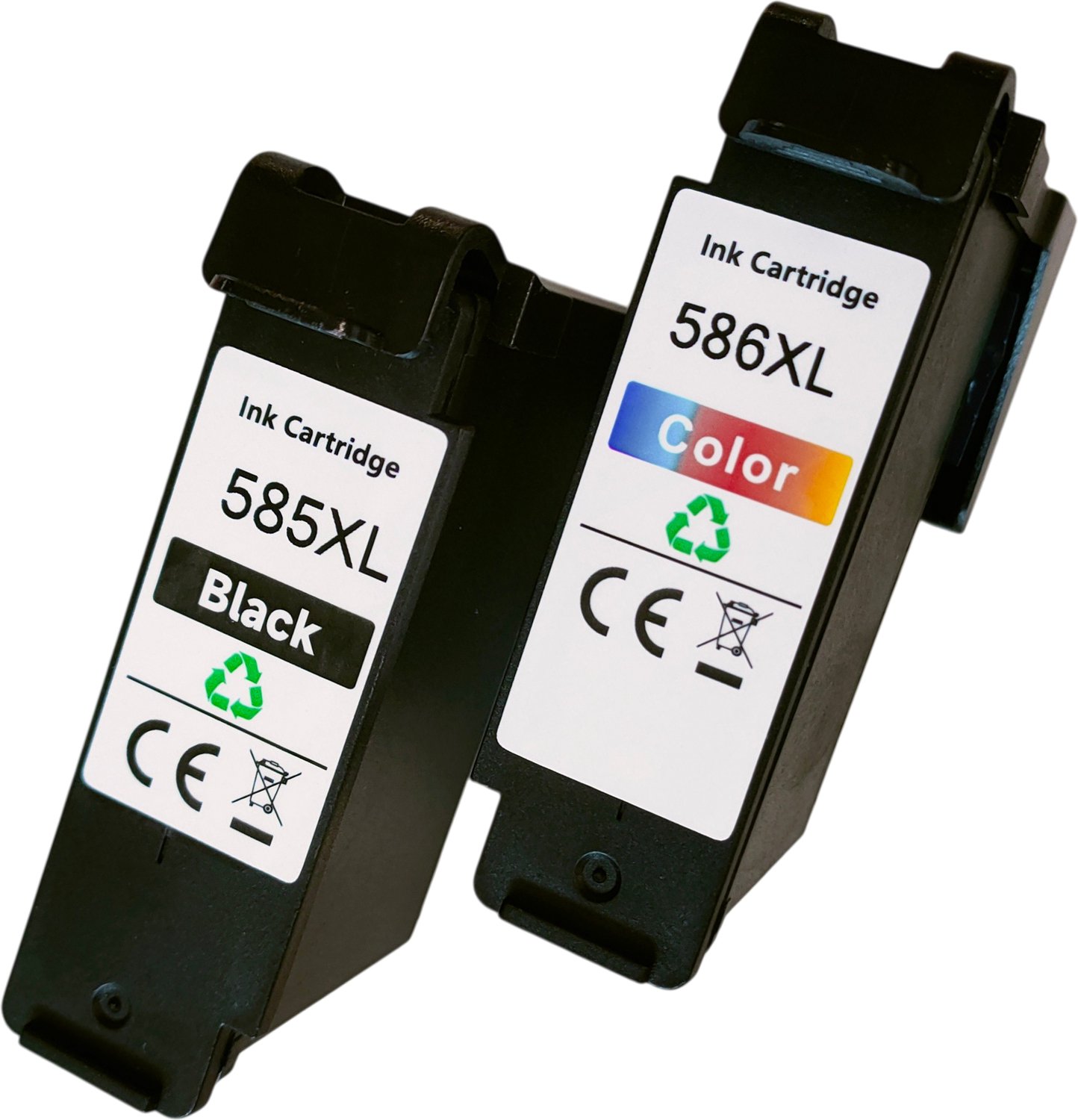 KATRIZ® huismerk inkt voor Canon PG-585XL Zwart (1 x 22ml) & CL-586XL Kleur(1x 21ml) | PG 585 & CL 586 | Geschikt voor Canon PIXMA TS7650i / Canon PIXMA TS7750i