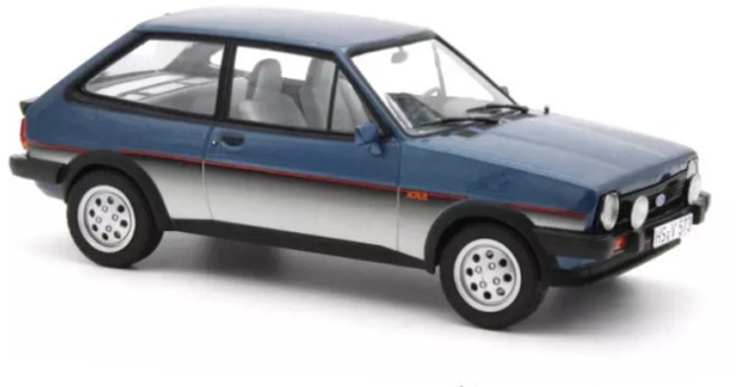 Ford Fiesta XR2 1981 Blauw - Modelauto 1/18 Norev