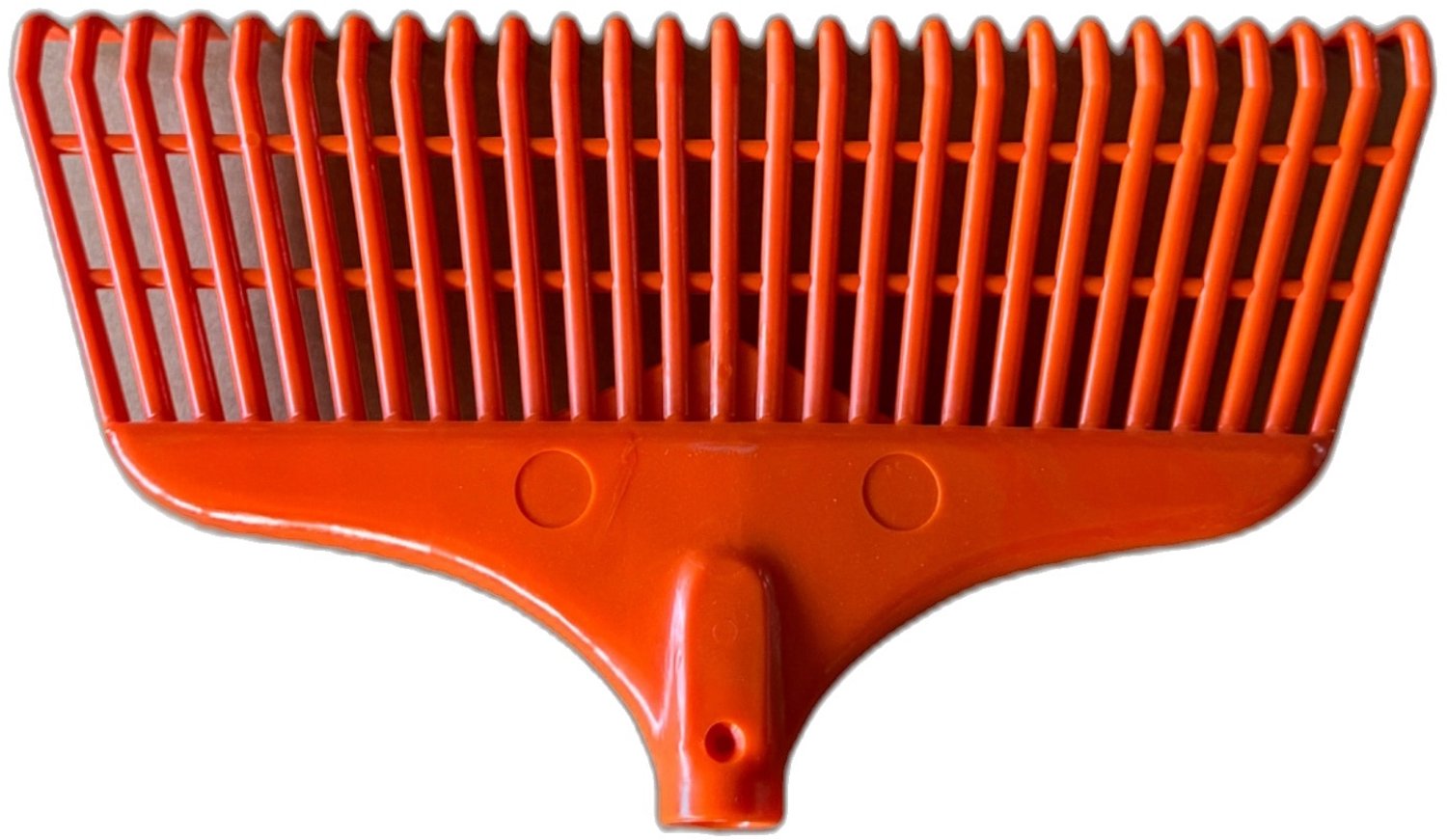Kunststof bladharkkop met 22 tanden, oranje