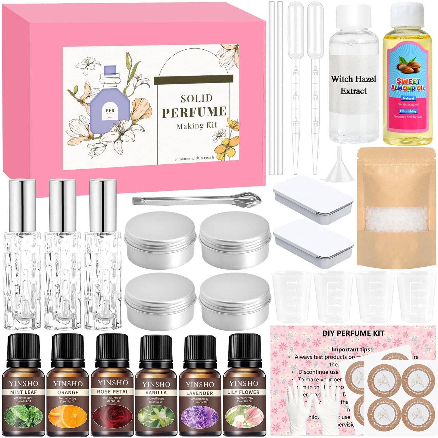 DIY Solide Parfum Maken Kit voor Vrouwen Draagbare Geur Balsem