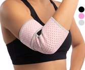 Goodli Elleboogbrace Verstelbaar - One Size - Tennisarm Brace - voor Dames en Heren - Compressie Elleboog Bandage en Sleeve - Roze