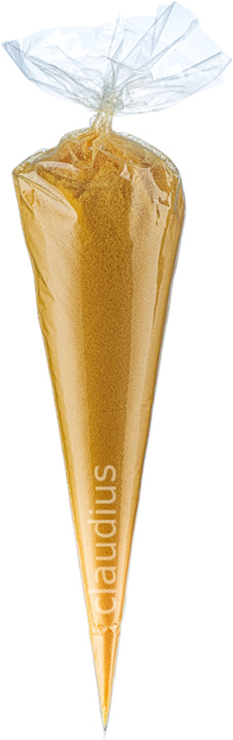 Claudius Scrubzout Appel-Kaneel - 500 gram in puntzak transparant - set van 6 stuks - Hydraterende Lichaamsscrub - Body Scrub