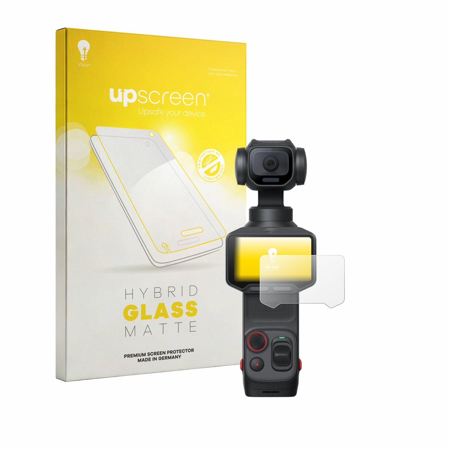 upscreen - Screenprotector voor Insta360 Luna Pro - Folie Beschermfolie Beschermglas matte