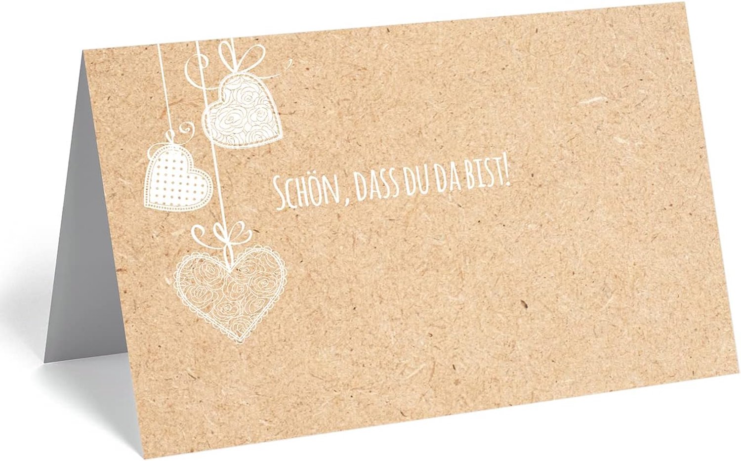 Tafelkarten 50 stuks - 5.5 x 8.5 cm - Floral design - Perfect voor bruiloften en feesten - Homevero