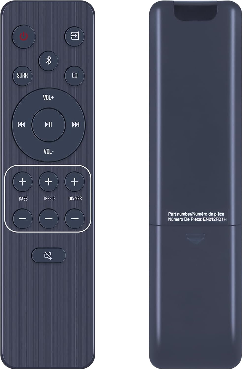 Vervangende afstandsbediening voor Hisense HS3100 3.1 kanaal, AX5125H 5.1.2, EN212FD1H, HS5100 HS2100 HS3100 Soundbar