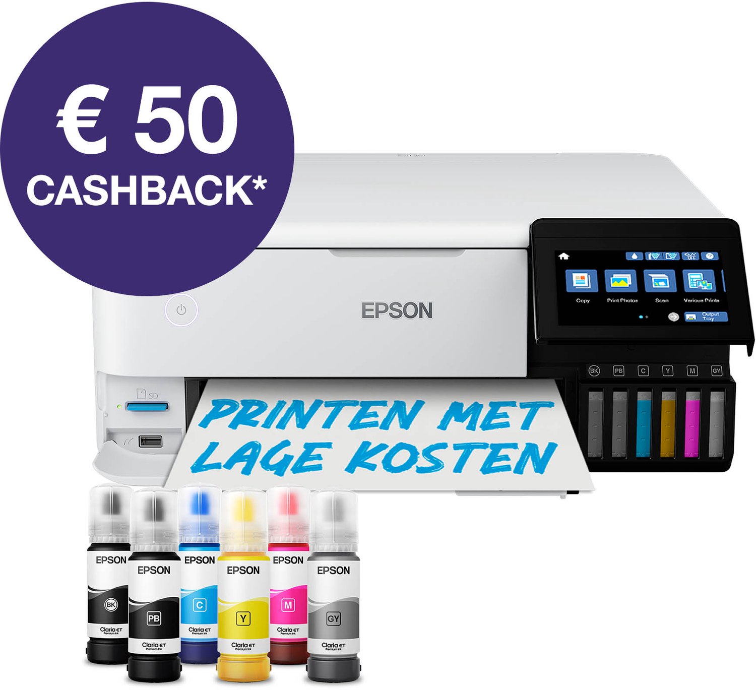 Bol.com Epson EcoTank ET-8500 - All-in-One Inkttank Printer - Inclusief tot 3 jaar inkt aanbieding