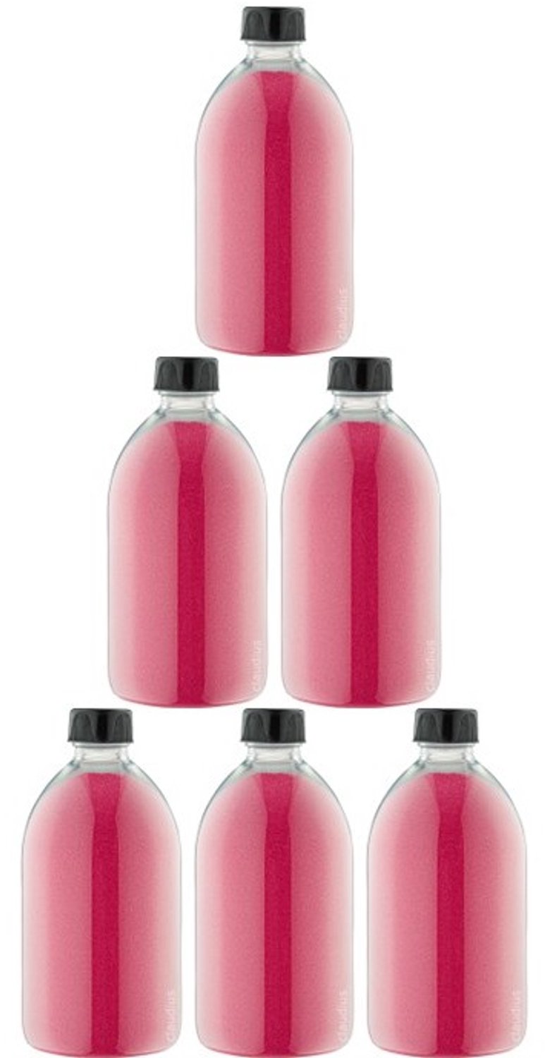 Claudius Scrubzout Fruity Melon 650 gram - Fles met zwarte deksel - set van 6 stuks - Hydraterende Lichaamsscrub - Body Scrub