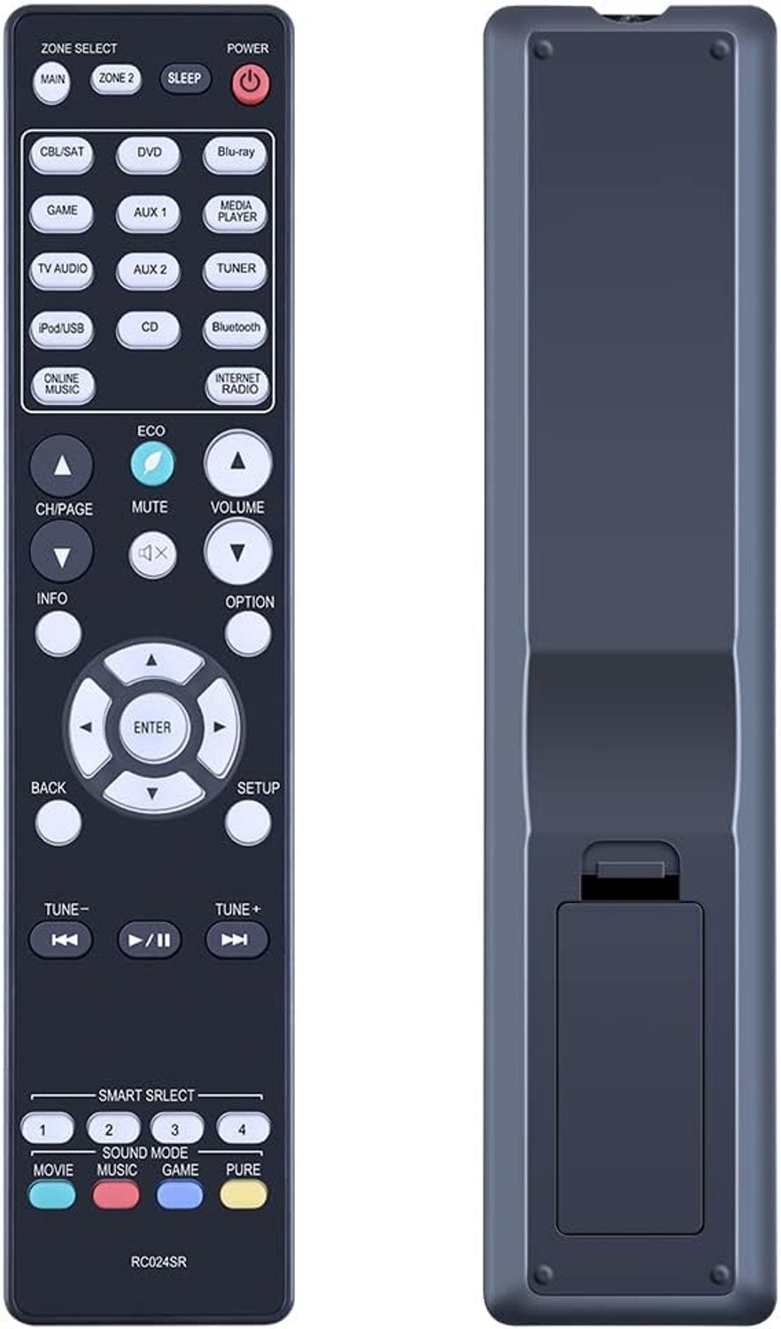 Vervangende afstandsbediening, geschikt voor Marantz AV-ontvanger NR1605, NR1606, NR1607, NR1605/N1SG, NR1605/FB, SR5008, SR5009, SR5010, SR5011, SR6009, SR6010