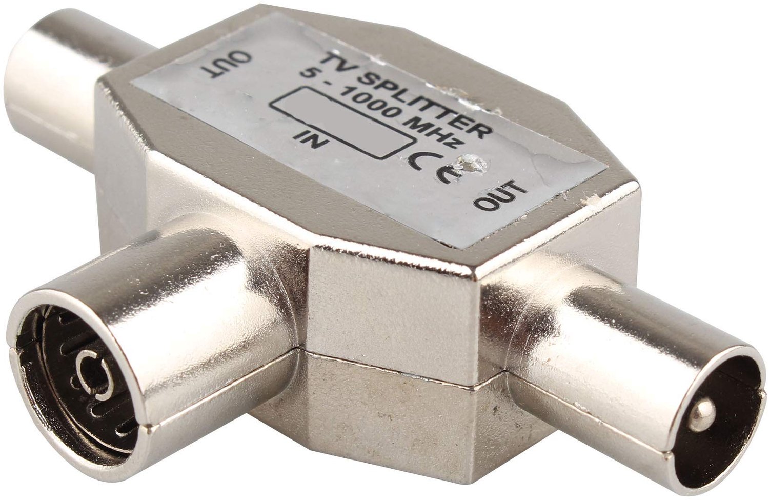 2-Weg Coaxiale Antenne Splitter voor Televisie