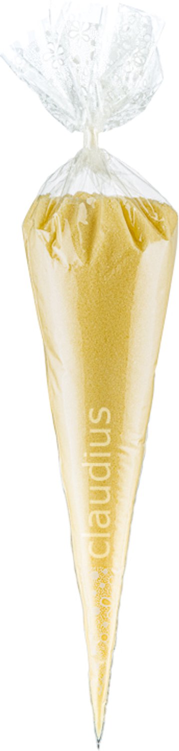Claudius Scrubzout Vanille - 500 gram in puntzak wit - set van 6 stuks - Hydraterende Lichaamsscrub - Body Scrub