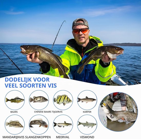 50 Stuks Vissen Lood Gewichten met Opbergdoos voor Zee- en Zoetwatervissen - 3g tot 40g Variaties — afbeelding 4