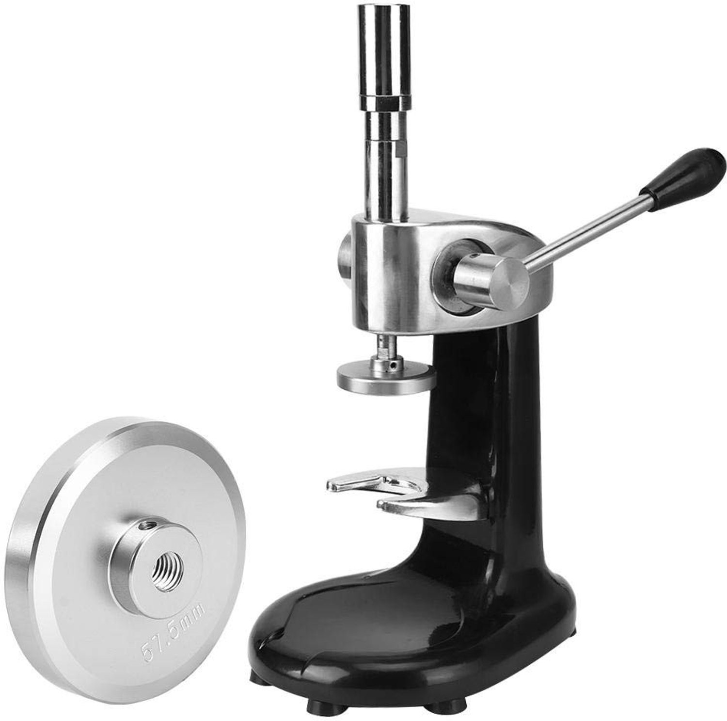 Koffietamper Roestvrij Staal - Handmatige Koffietamper 51 mm - Tamping Base - Arbeidsbesparend - Eenvoudig in Gebruik - Duurzaam Materiaal - Koffiestamper