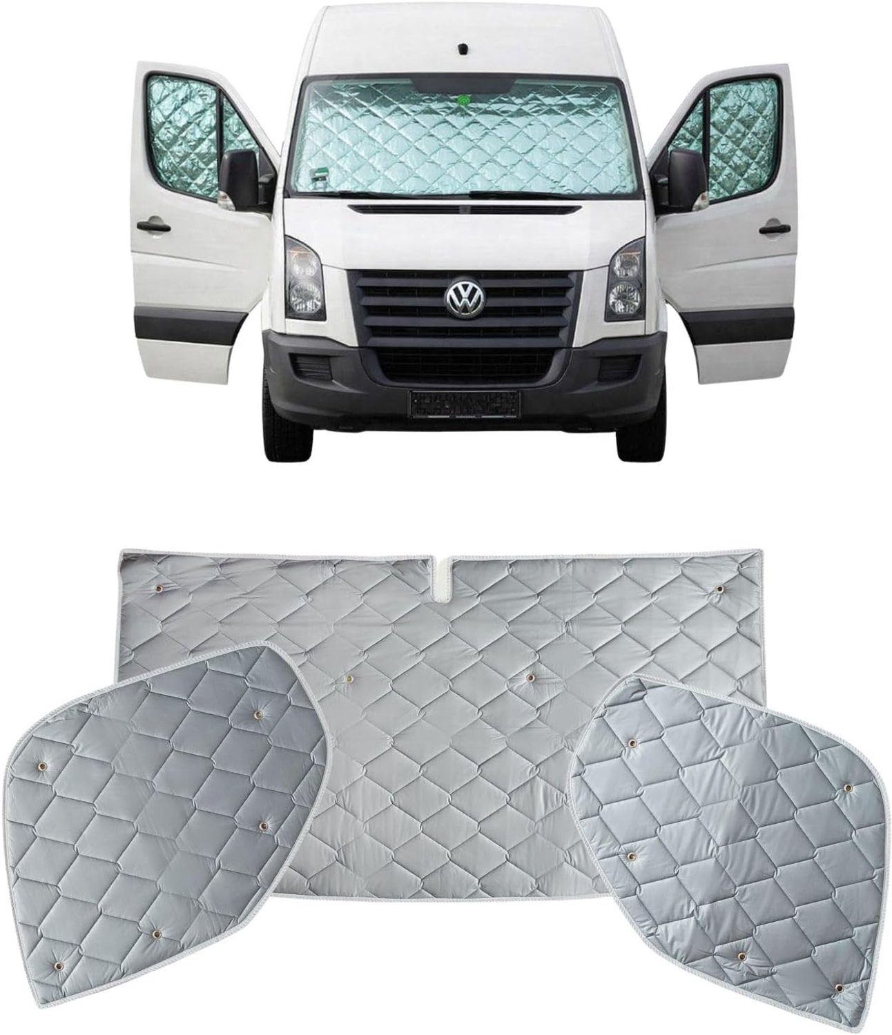 Cabine scherm thermische jaloezieën Premium 9-laags raambekleding voor VW Crafter & Sprinter 2006-2017 camperisolatie zonwering