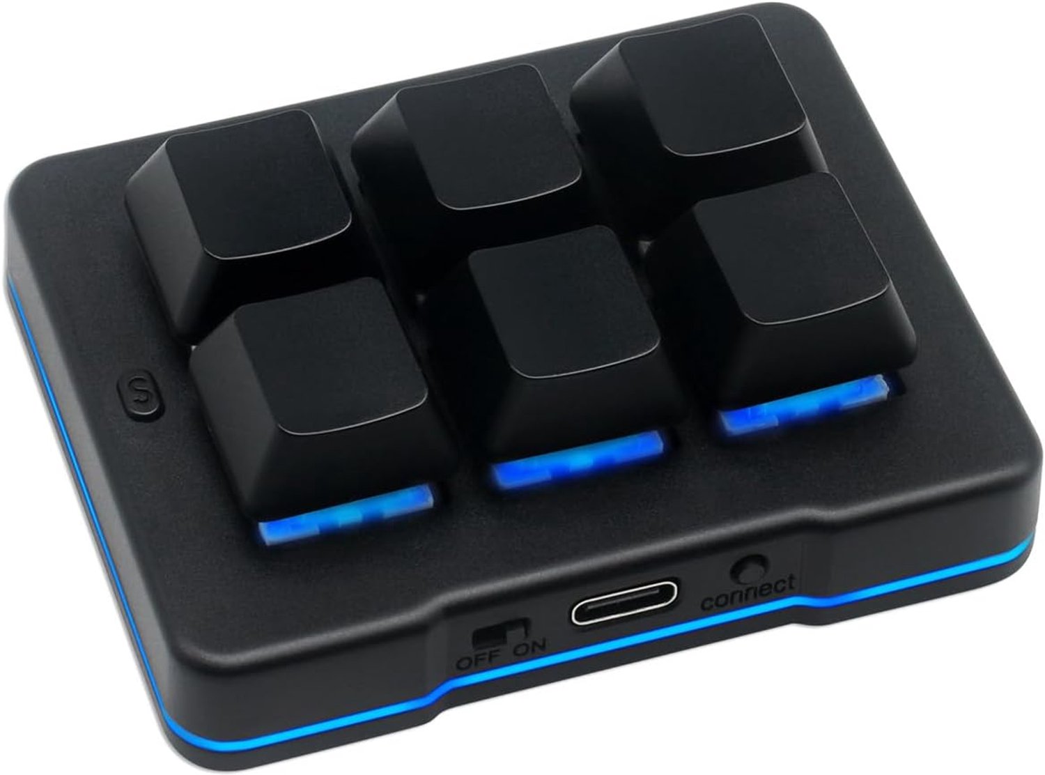 6 Knoppen Mini Toetsenbord Draadloos USB Mechanisch Gaming Macro Toetsenbord Aangepaste Programmeerbare OSU Toetsenbord met RGB LED voor PC Gaming OSU Kantoorwerk HID