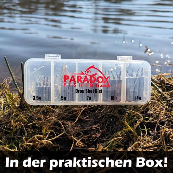 Merkloos Drop Shot Lood Set - 25 Delen (3.5g-14g) met Box — afbeelding 5