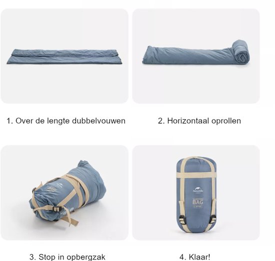 Naturehike ultralichte compacte slaapzak – Lichtgewicht voor backpacken & reizen – 0,76 kg - LW180 — afbeelding 3