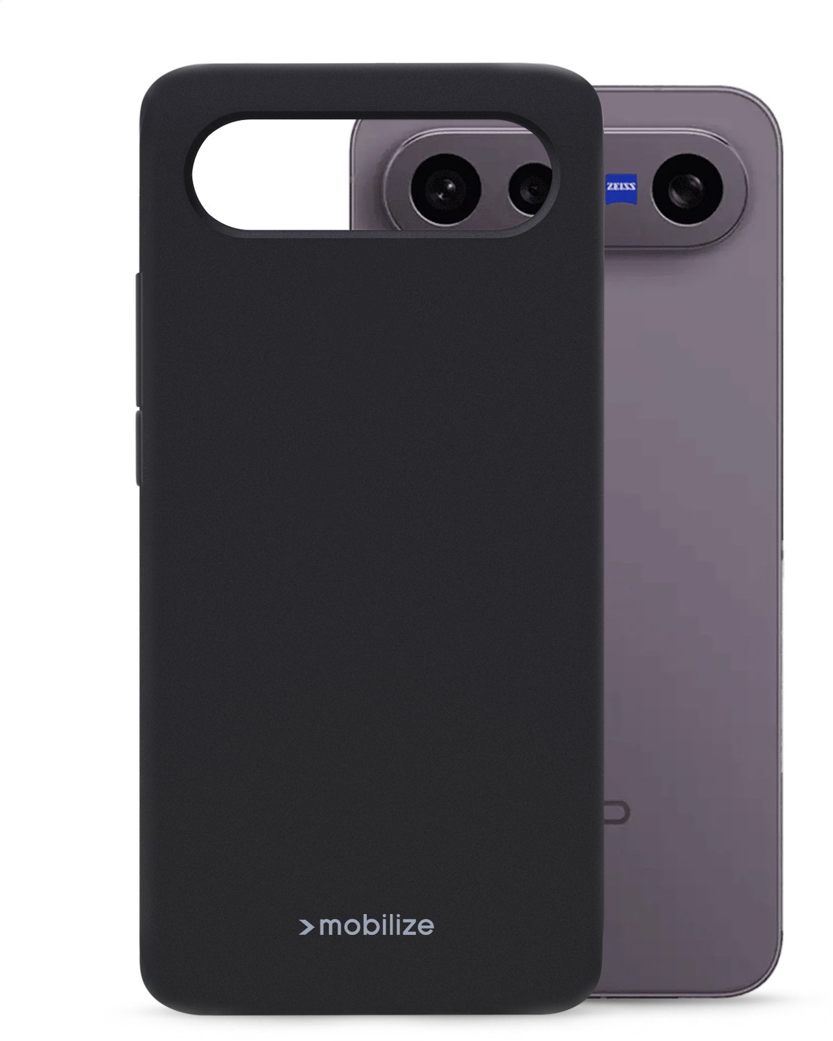 Mobilize Rubber Gelly Case - Geschikt voor vivo V70 FE 5G - Matt Black